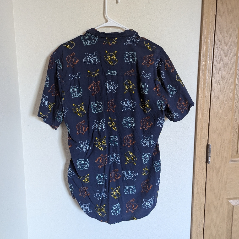 Pokemon Pattern Button Up - Picture 4 of 4